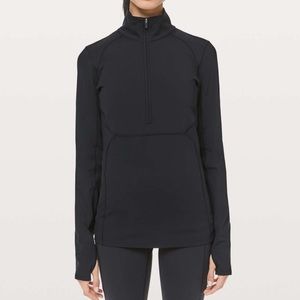 Lululemon black 1/2 zip top